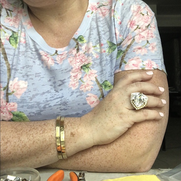 Statement crystal ring - Picture 4 of 5